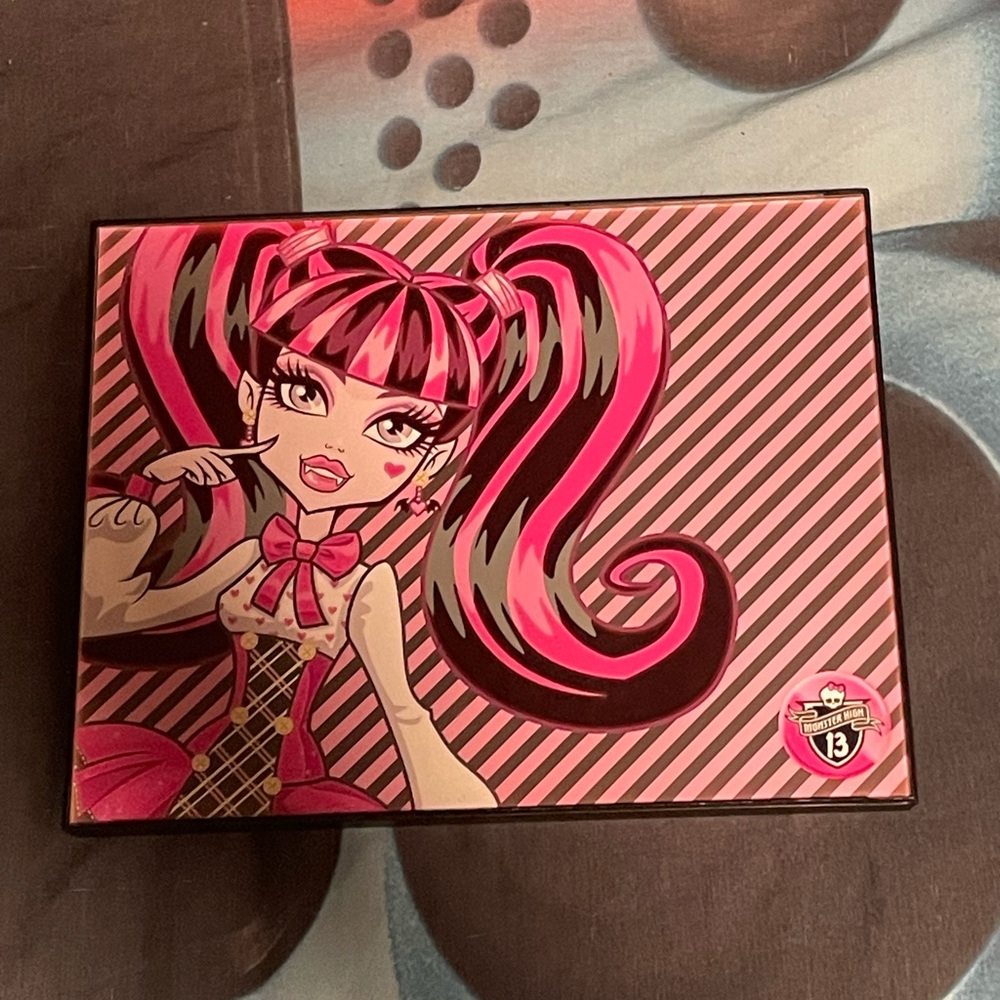 Monster High Pink and Black Striped Wall Art